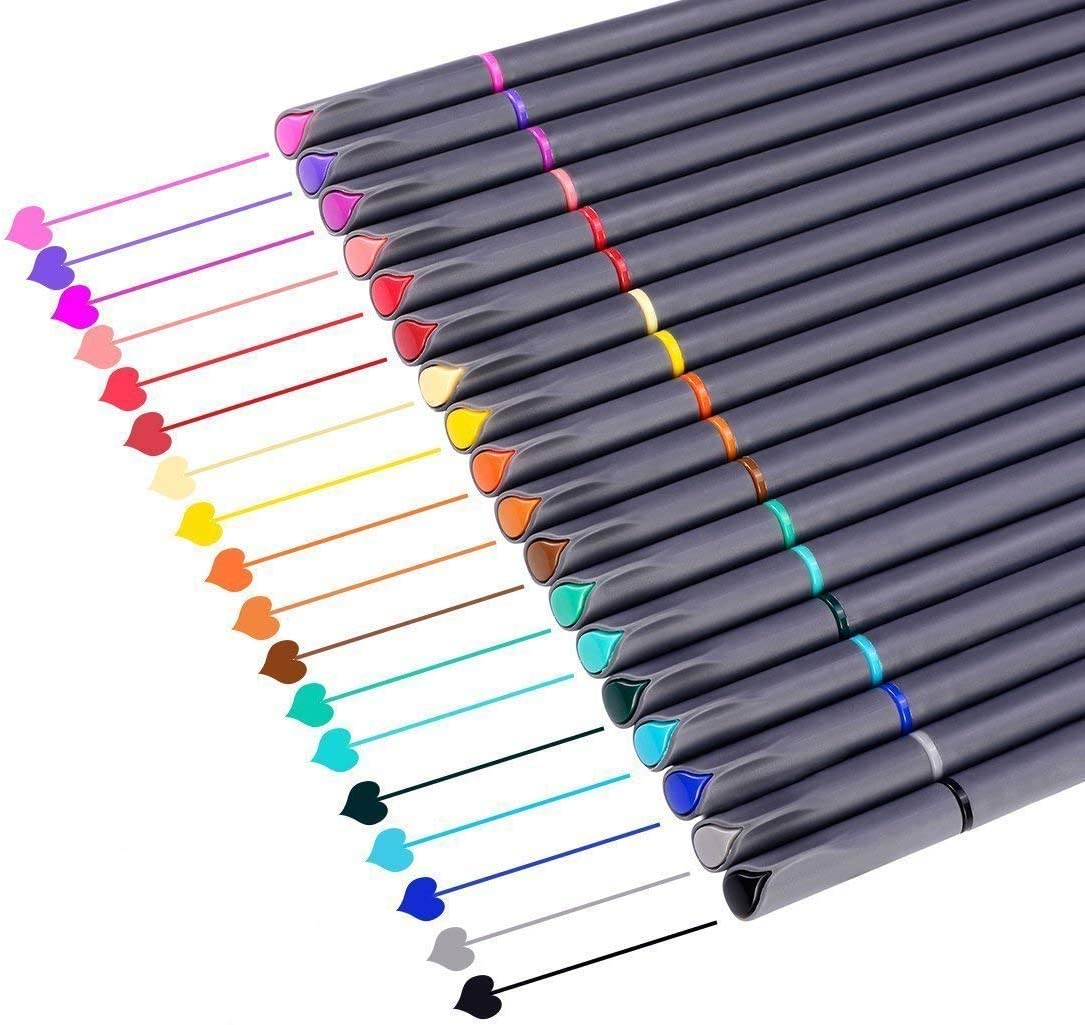18 Pack Journal Planner Colored Pens, Fineliner Pens for Journaling,  Writing Coloring Drawing, Note Taking, Calendar, Planner, Art Office School  Gift